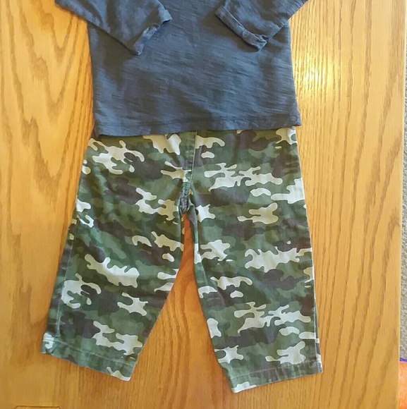 Boy's camo pants size 18 months long sleeve shirt - Picture 4 of 4